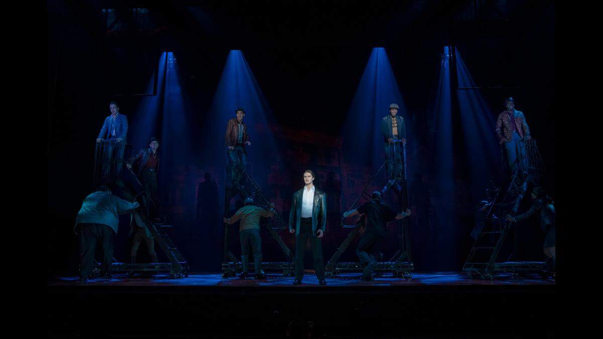 Alec Nevin appears as Calogero in ‘A Bronx Tale: The Musical.’ The production will begin a week-long residency at the Memorial Auditorium on March 3.
