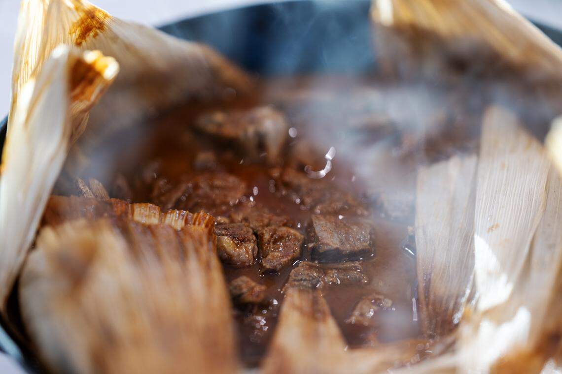 Mole created by Chef Eríc Martínez of the Crispín Supper Club was served on Friday, April 24, 2026, in Sacramento.