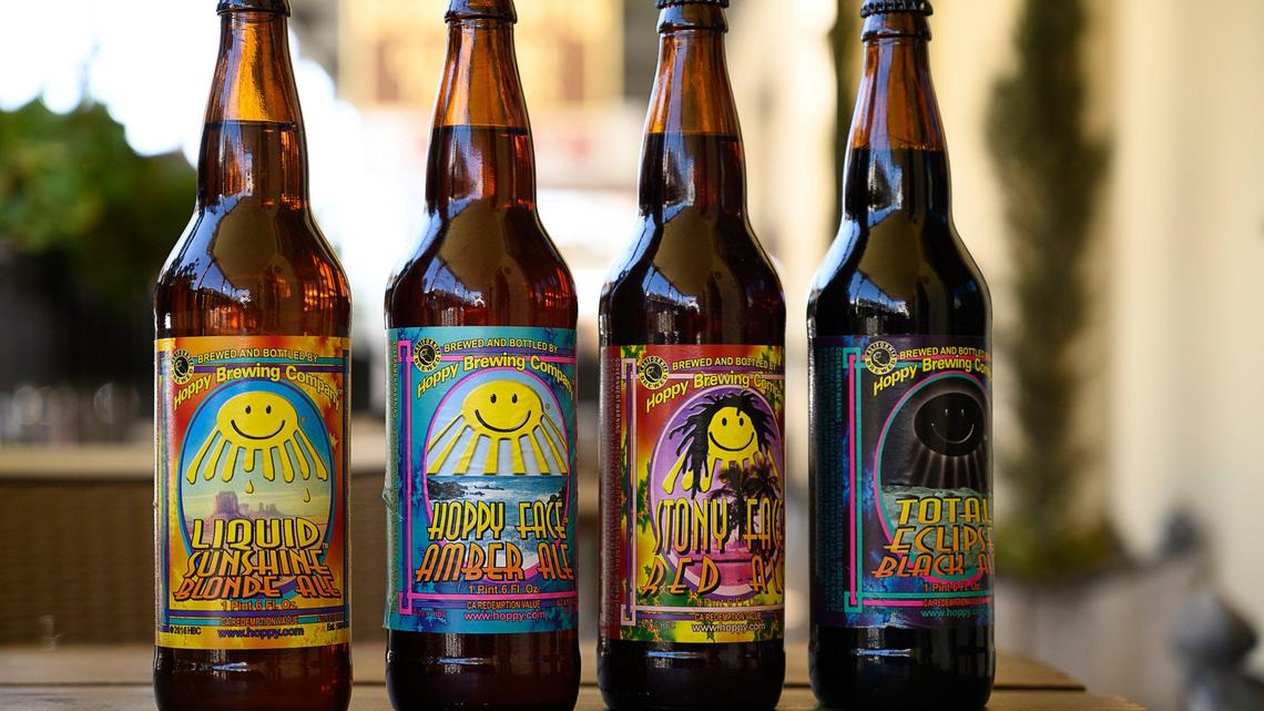 Beer available at Hoppyâ€™s Railyard Kitchen and Hop Garden on Wednesday, March 13, 2019 in Sacramento.