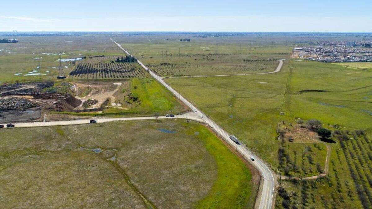 Federal transportation officials awarded a $25 million grant to improve a 3.6-mile stretch of Grant Line Road, seen in part, between White Rock Road and Chrysanthy Boulevard in Rancho Cordova.