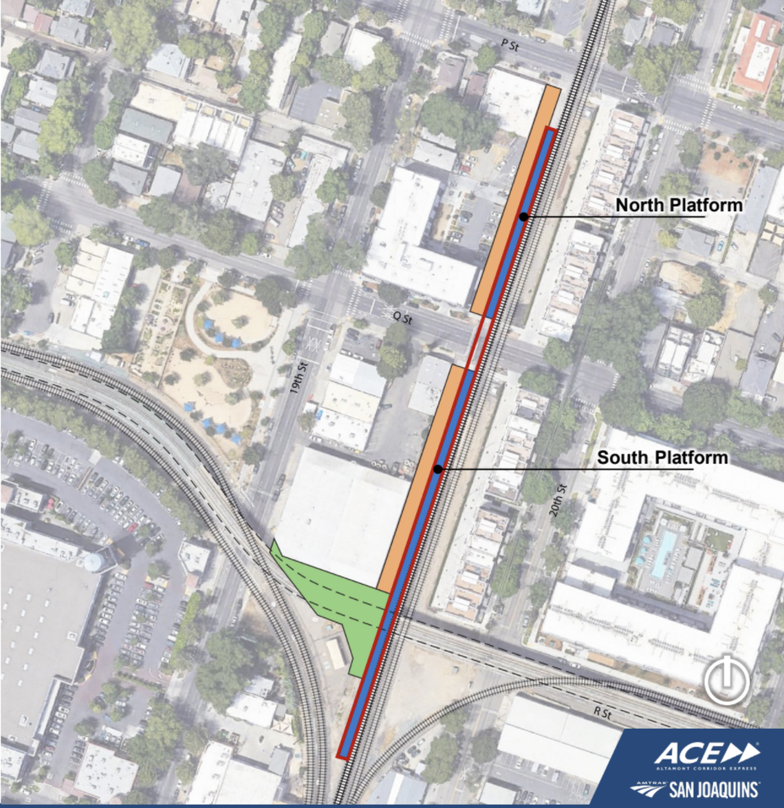 A new midtown station will reintroduce passenger service to that section of Sacramento for the first time in more than 50 years. Rail officials have designed the new station on Q Street between 19th and 20th streets without a parking garage or lot.