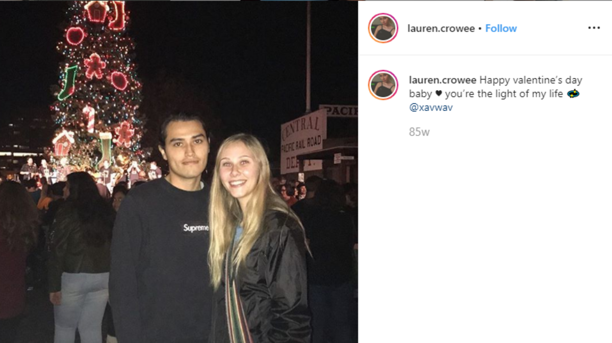 Lauren Crowe is seen with Xavier Alexander Speropoulos in a 2018 Instagram post. The Roseville couple pleaded guilty Thursday in connection to drug activity on the darknet, the U.S. Attorney’s office announced Thursday.