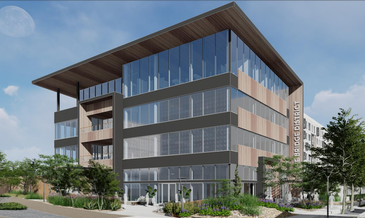 A new apartment, office and retail complex proposed by Fulcrum Property has been proposed for the Bridge District in West Sacramento.