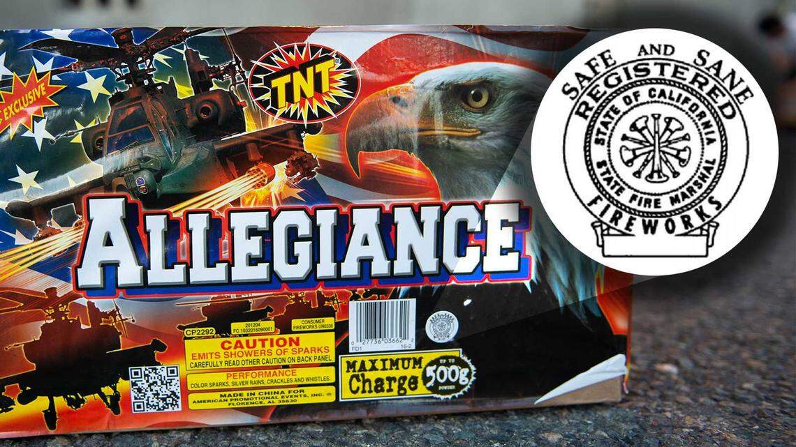 All legal fireworks have the California Fire Marshal’s seal on the packaging, as shown in this example packaging from TNT fireworks. The Sacramento Metro Fire District and other authorities are getting the word out this year that they are cracking down on illegal fireworks in the capital region.