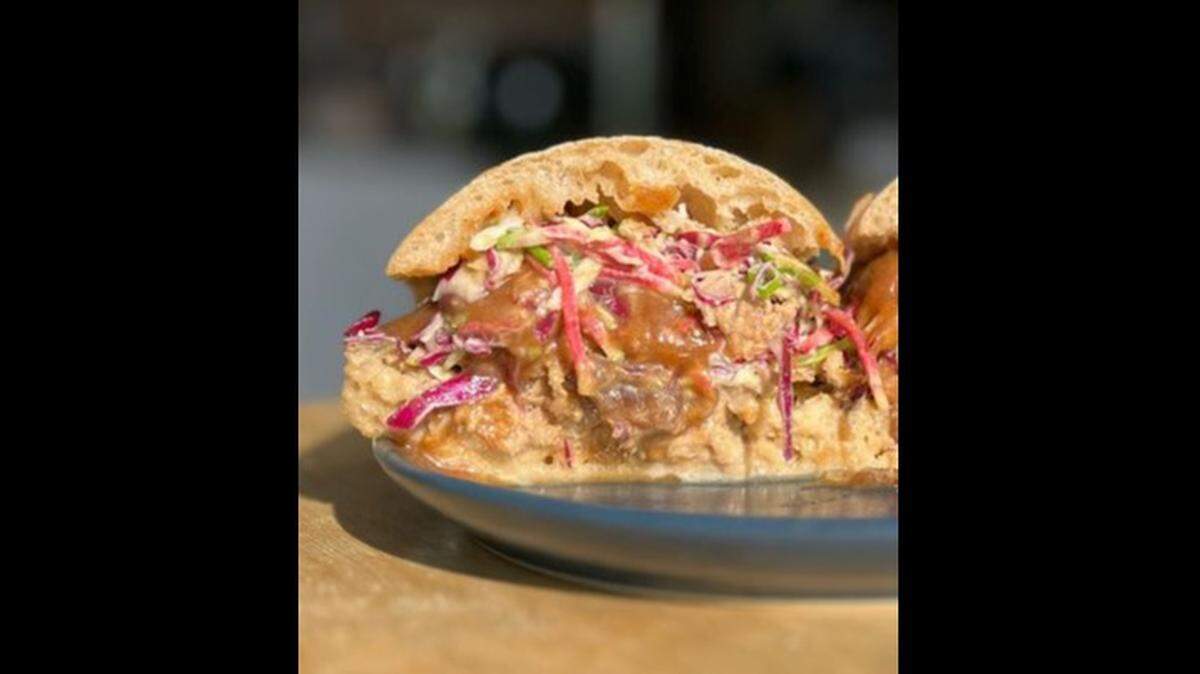 Faria Bakery recently had a pulled pork sandwich special with smoked date barbecue sauce.