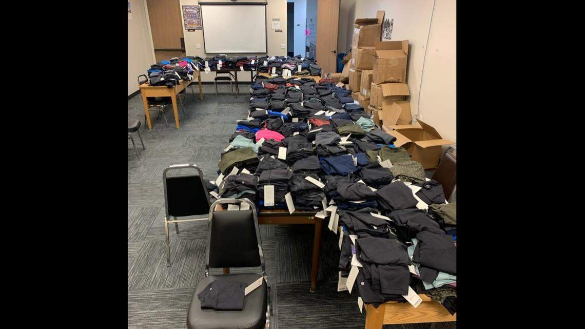 Officers found $200,000 in stolen Lululemon leggings shipped from Ohio, Illinois, and Wisconsin in a La Habra apartment, California police say.