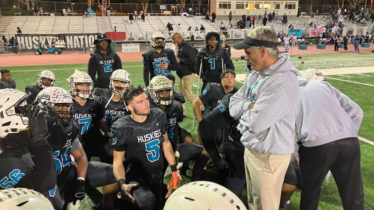 Sheldon coach Sean Nixon addresses his team after beating Pleasant Grove on Thursday, Oct. 27, 2022.