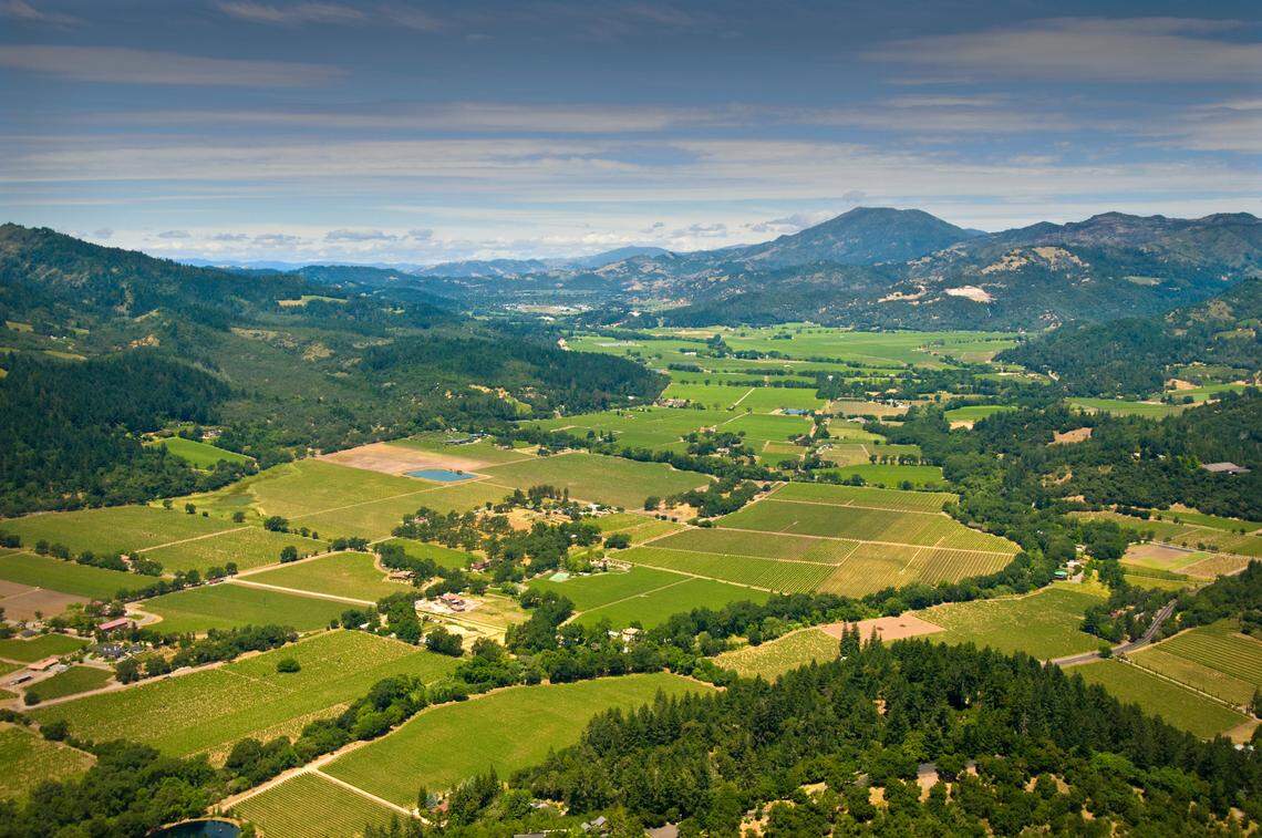 Aerial of Napa Valley