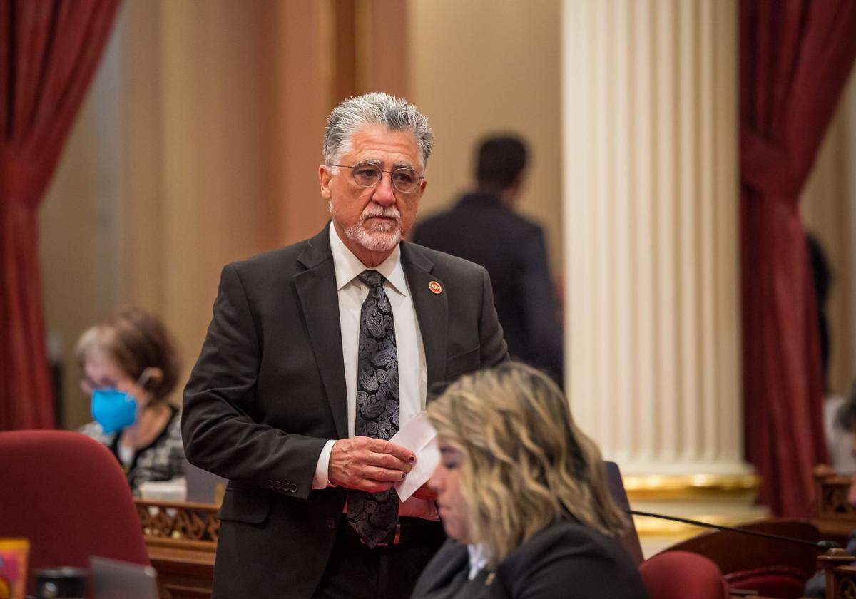 State Sen. Anthony Portantino, D-Burbank, walks in the Senate chamber at the state Capitol on Thursday.