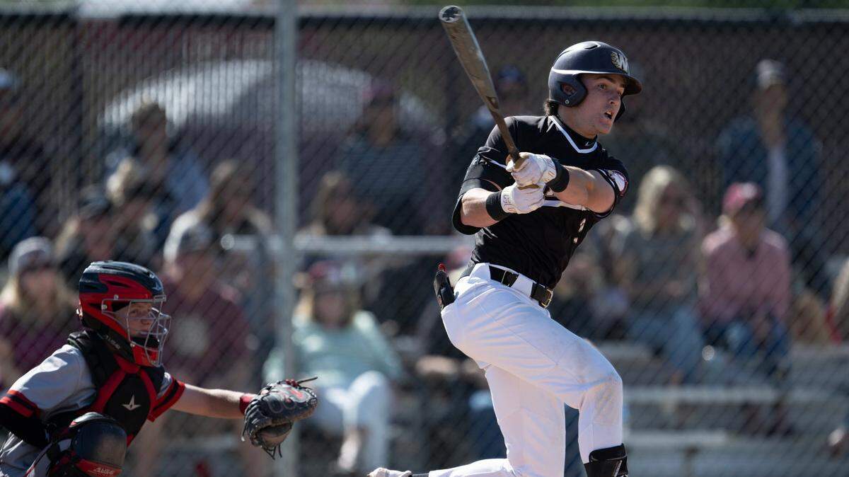 Whitney’s Jax Gimenez had two hits in the Wildcats’ 11-0 win over Cordova in a first-round CIF Sac-Joaquin Section Division ll baseball playoff game on May 7 at Whitney High School in Rocklin.