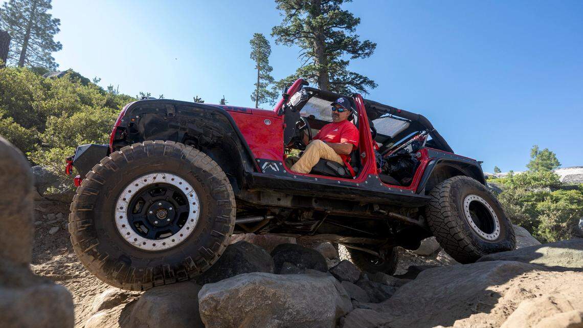 Jeep off-roaders tackle Rubicon Trail, guided by spotters and Sierra tradition