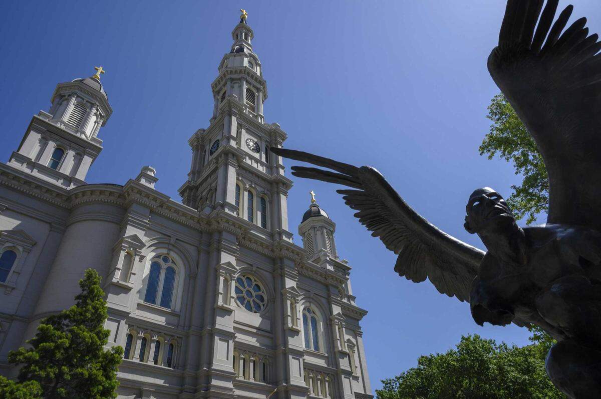 The Cathedral of the Blessed Sacramento in downtown Sacramento in April 2019. On Monday, the diocese is expected to file for bankruptcy protection in the wake of hundreds of sexual abuse lawsuits.