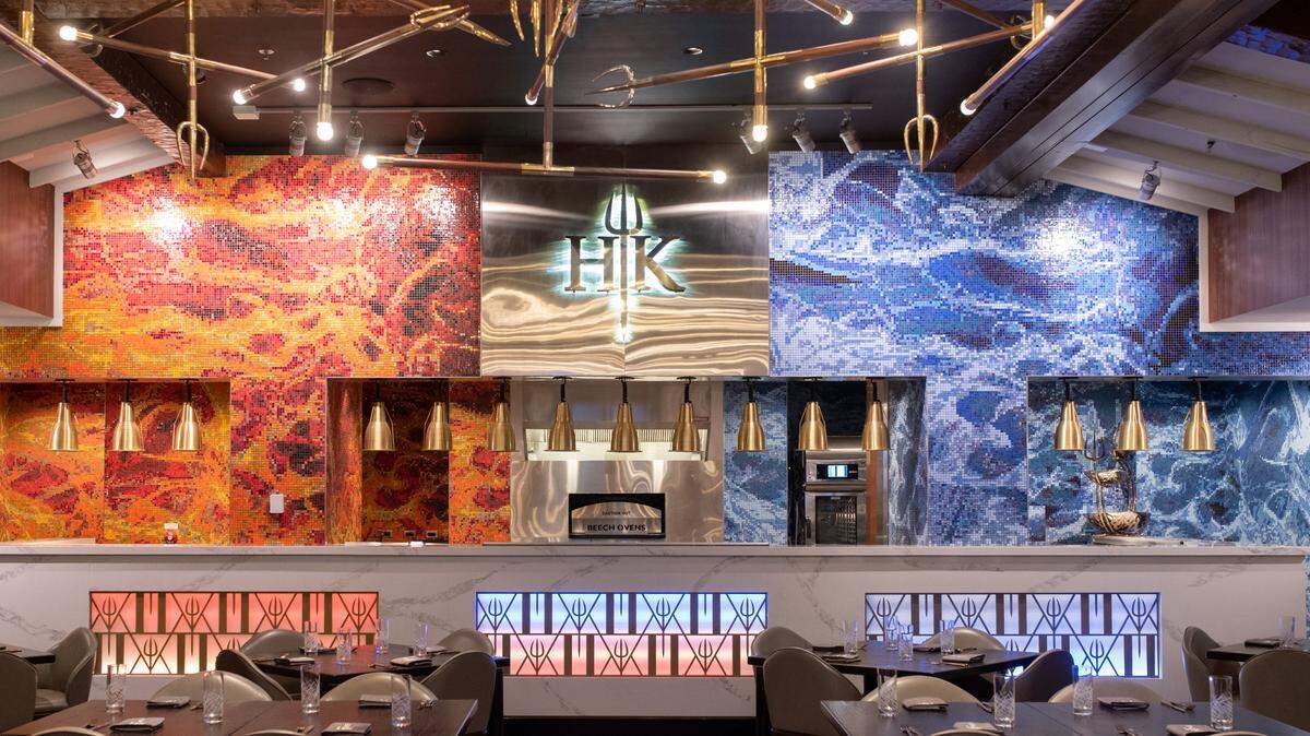 Super-safety protocols are in place at Hell’s Kitchen in South Lake Tahoe, to the point that tongs are used to hand out disposable menus to diners. 