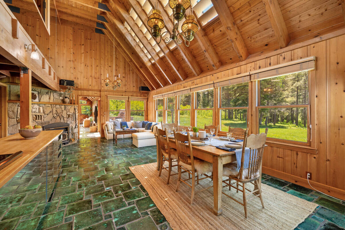 The interior of the main house spans 2,693 square feet.