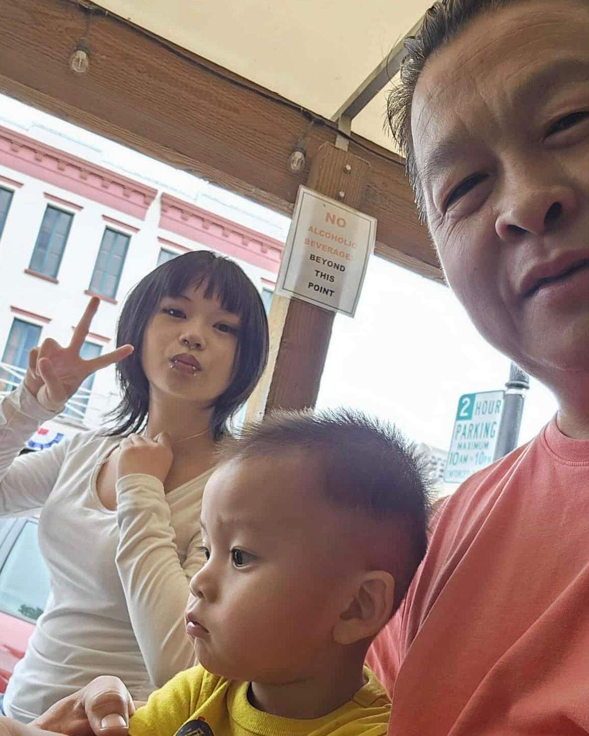 Bee Lao poses for a selfie with his daughter, Sophia Lao, and baby son, Benjamin Lao. Lao was hit by a car and killed while walking on Marysville Boulevard, one of Sacramento’s most dangerous roads. The 46-year-old father was the fourth person to die on Marysville in two years.
