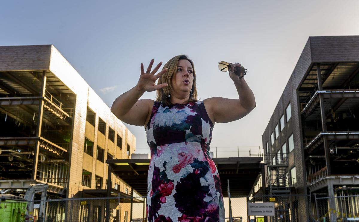 North Natomas Councilwoman Angelique Ashby talks about coming changes for her Sacramento district at the Centene site on Monday, Oct. 14, 2019. Centene is building an office campus that could house 5,000 workers.