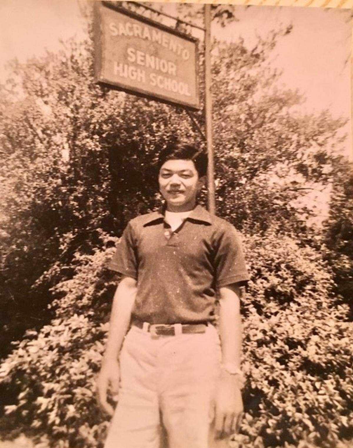 At age 19, Hisao Matsumoto returned to the United States to finish school at Sacramento High School.