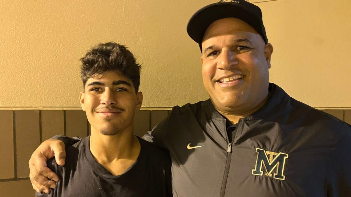 Prep football: With a 149-pound center, Monterey Trail revels in father-son connections