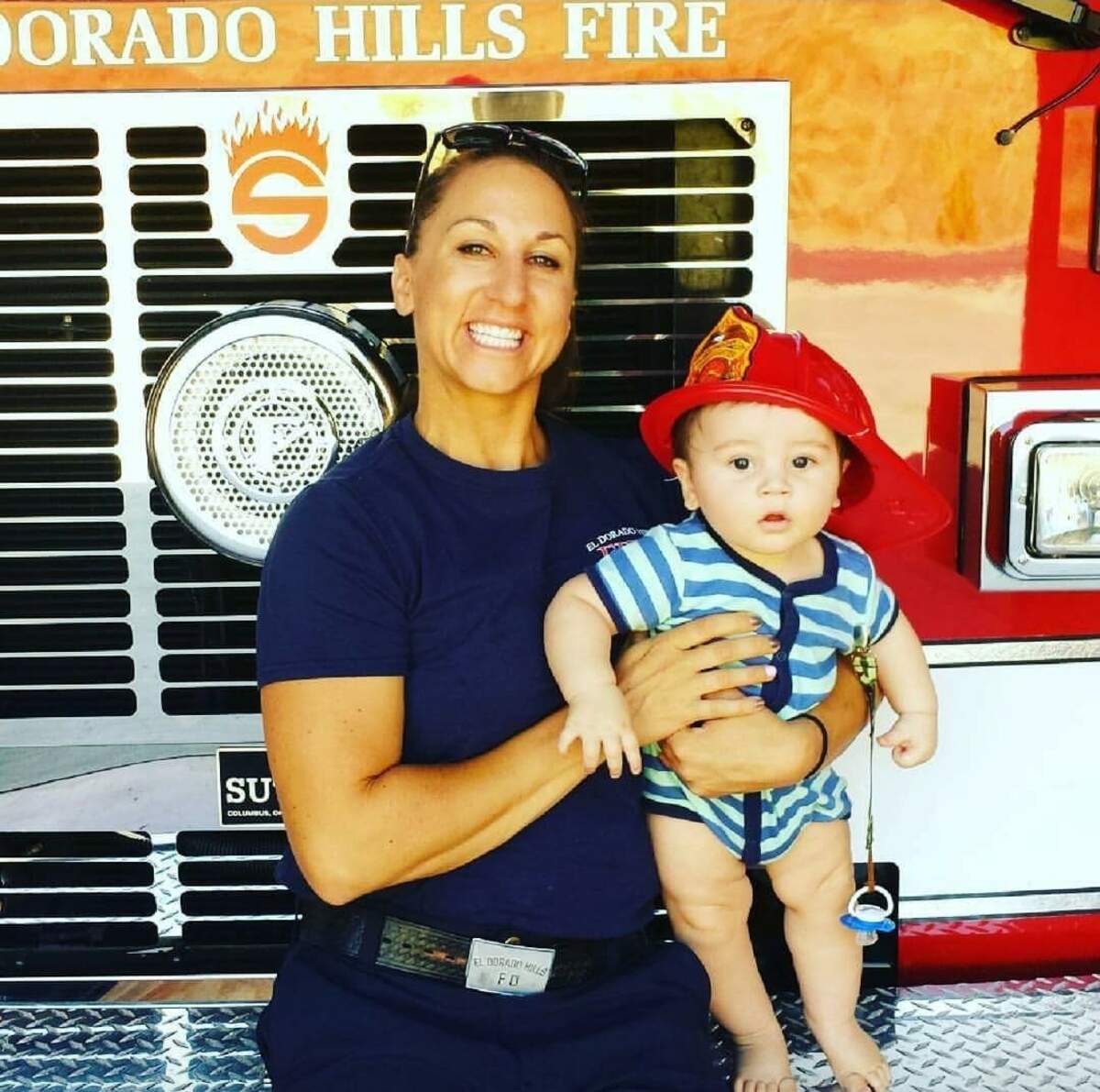 LisaMarie Mason holds her son, Maverick Mason.