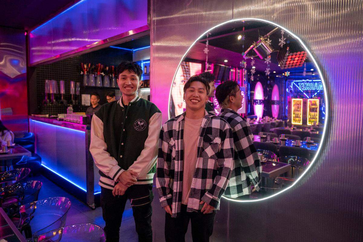 Co-owners Alex Tran, left, and Erik Tran stand in their newly opened restaurant last January at Z Town Asian Gastro Bar in Elk Grove.