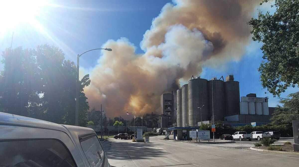 The Wonder Fire burning near Shasta Lake in Shasta County has charred 100 acres and is 10% contained, according to Cal Fire’s Shasta-Trinity unit. The fire sparked Monday afternoon near a cement plant.