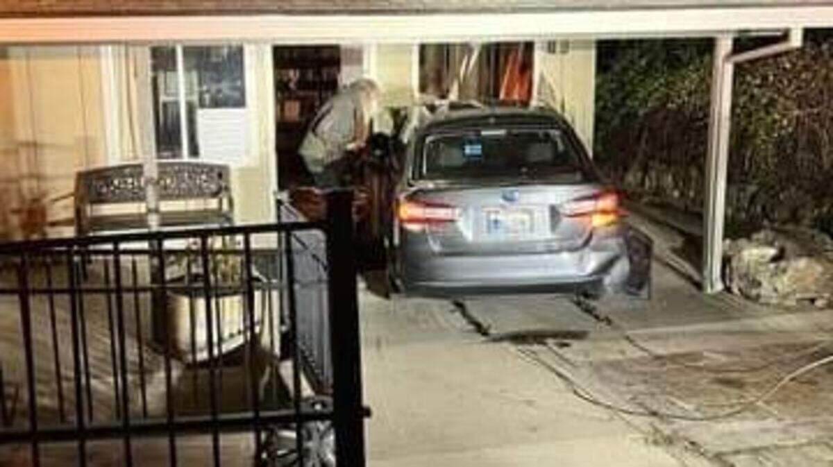 One person was hospitalized after a vehicle crashed into an El Dorado County home.