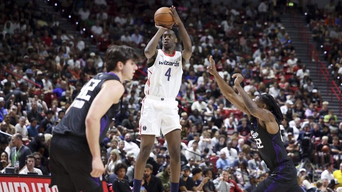 Dybantsa dazzles, outshines Acuff as Wizards top Kings in NBA Summer League