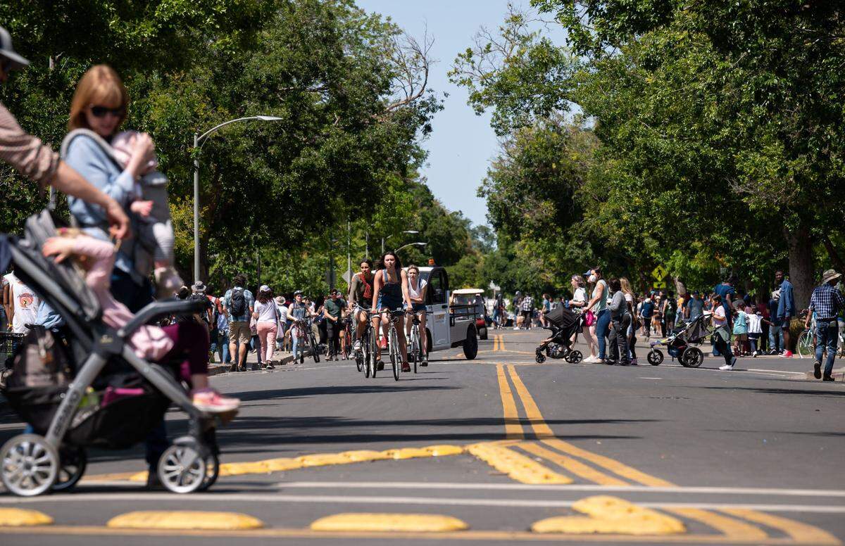 Tens of thousands of visitors attend UC Davis 108th Picnic Day on Saturday, April 23, 2022. The tradition resumed in-person after skipping two years due to the COVID-19 pandemic.