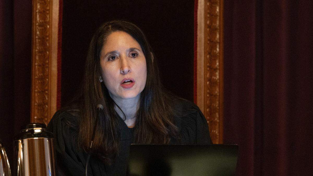 California Supreme Court Chief Justice Patricia Guerrero during oral arguments in February. 