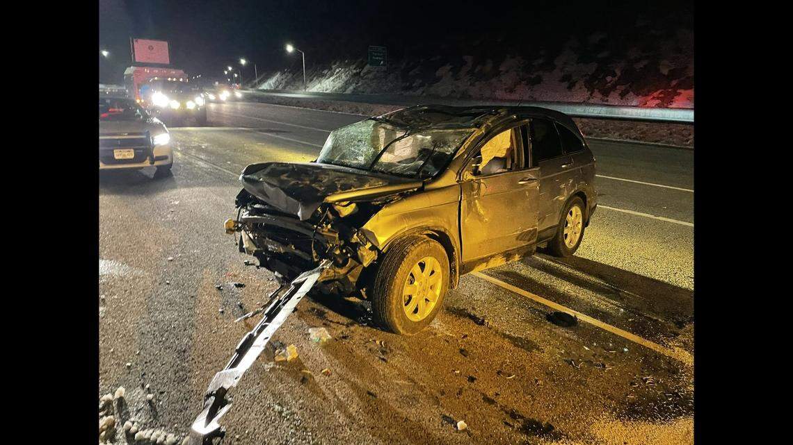 A man upset over a canceled flight carjacked two vehicles and caused several crashes, Utah authorities said.