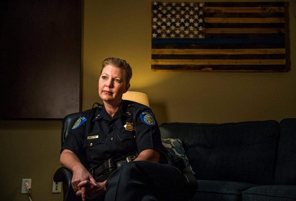 Kathy Lester, photographed in 2018, has been named Sacramento’s new police chief.