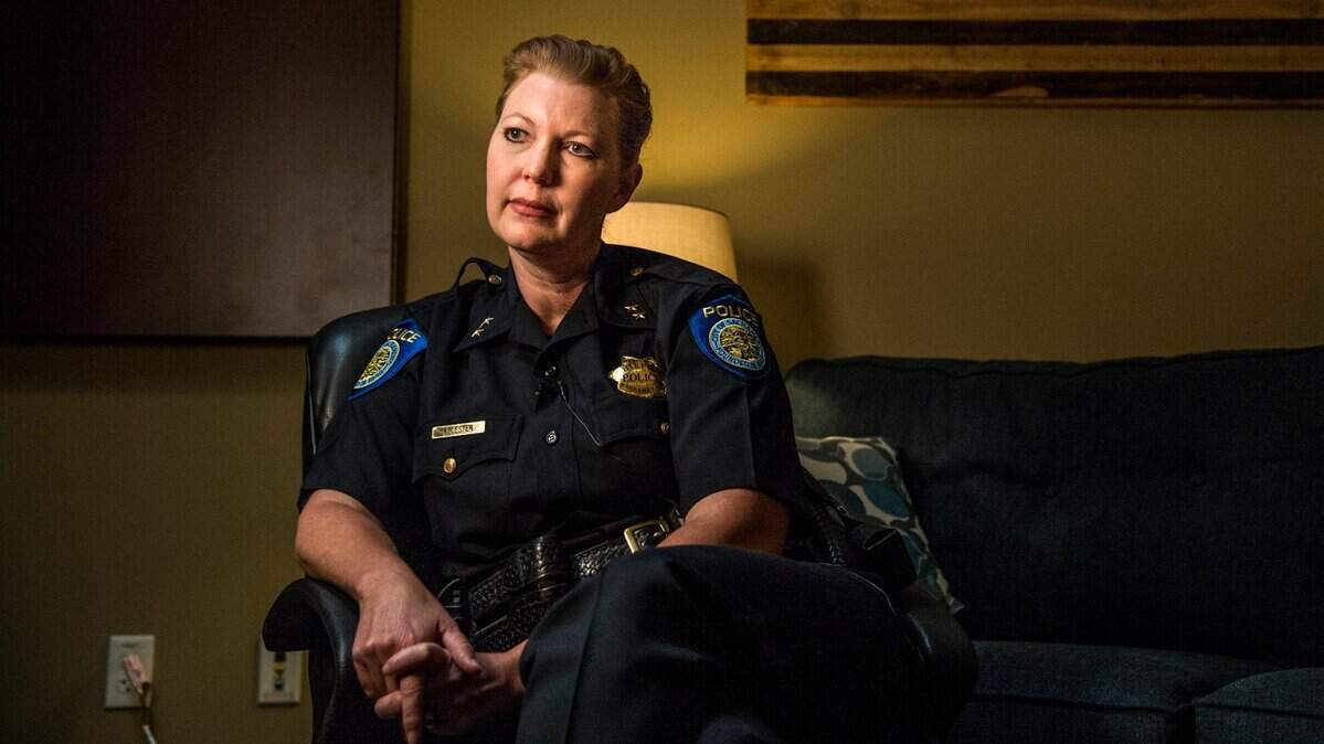 Kathy Lester was recently promoted to deputy chief in the police department. She is the second woman to become deputy chief after Dana Mathis.