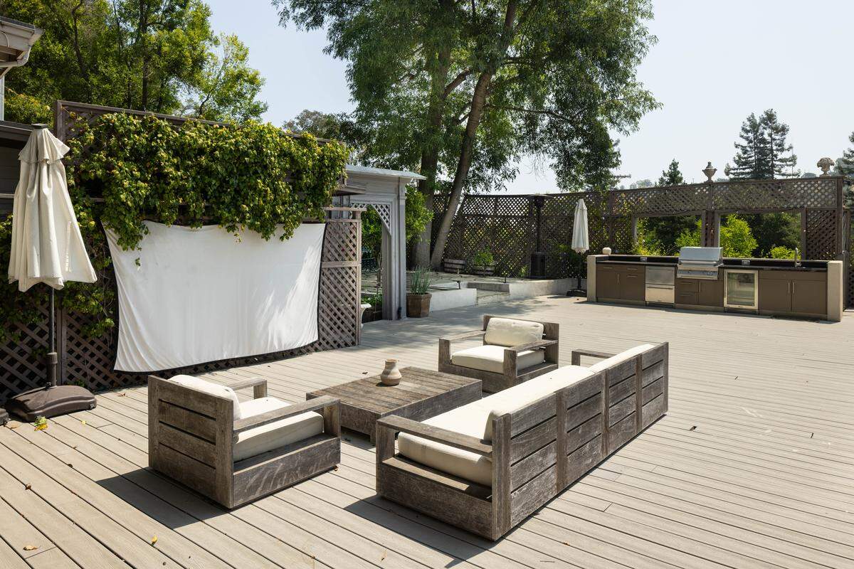 The property is on a third-acre flat lot.