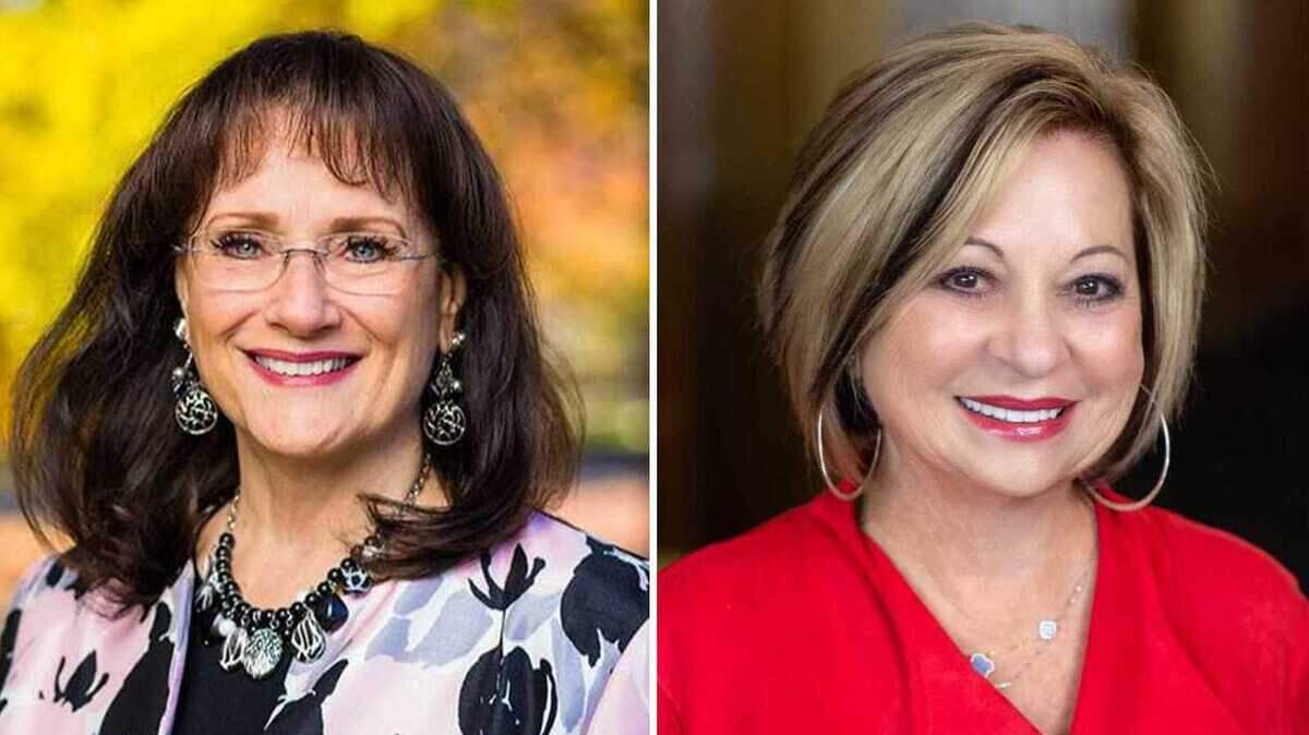 Suzanne Jones, left, and Karen Henson are candidates for the November 2024 race for Jones’ seat on the Placer County Board of Supervisors, representing Granite Bay and much of unincorporated southern Placer County.