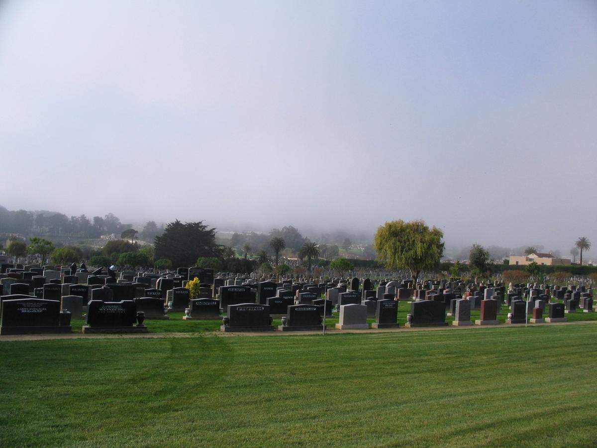 The town of Colma, CA will give you a fright this October.