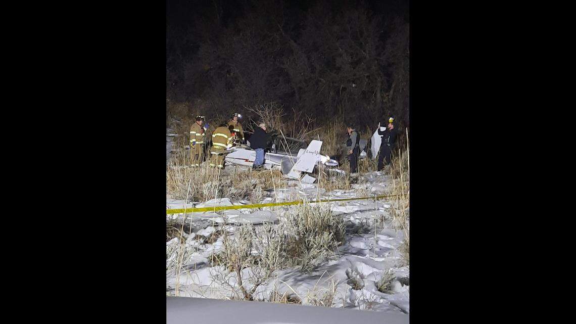 A plane crashed into a canyon near Durst Mountain in Utah, fire officials said on Nov. 27. The pilot survived the crash.