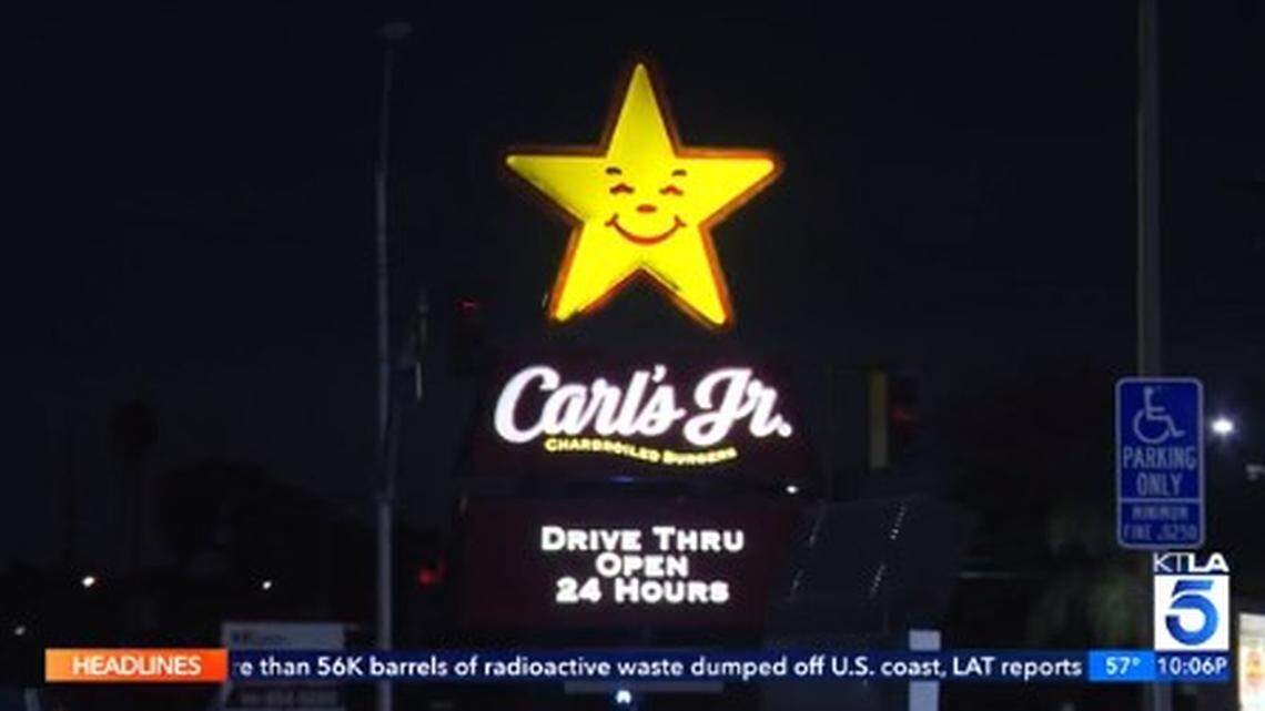 A man refused free food at a Carl’s Jr. in Arcadia torched a vehicle and chased a manager while trying to set him on fire, California police say.