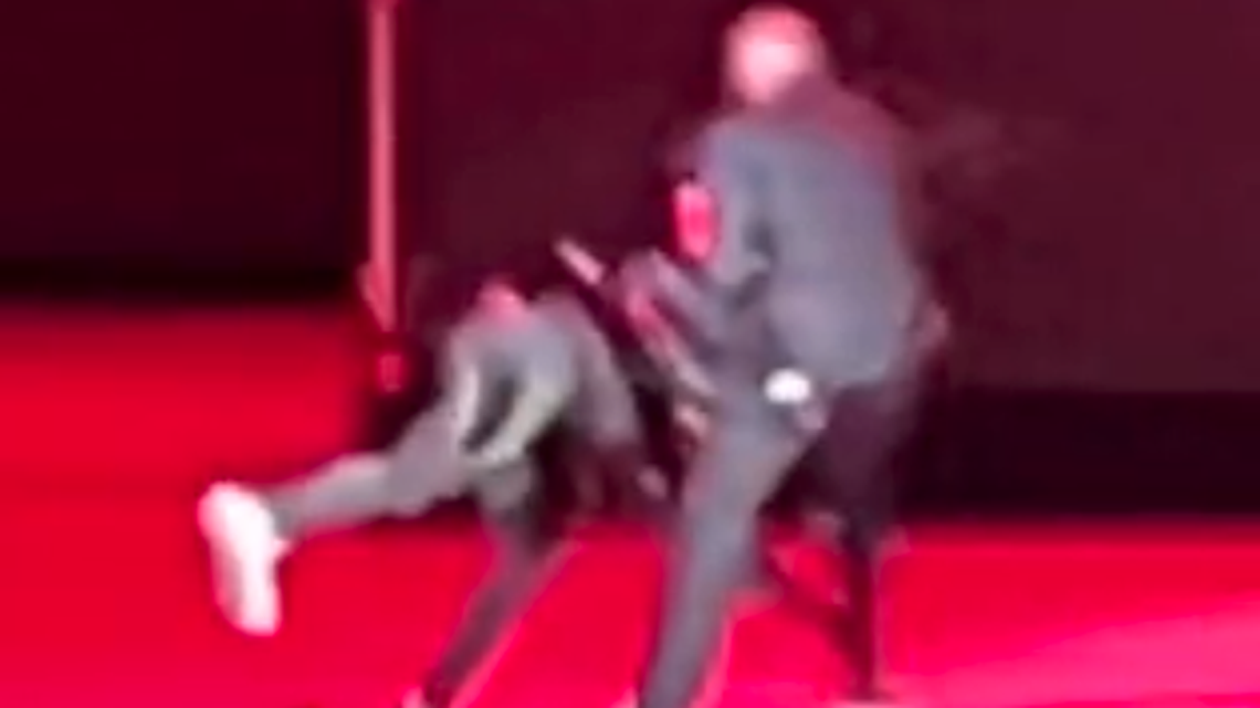 Comedian Dave Chappelle was tackled on stage during a comedy special on Tuesday, May 3, in Los Angeles.