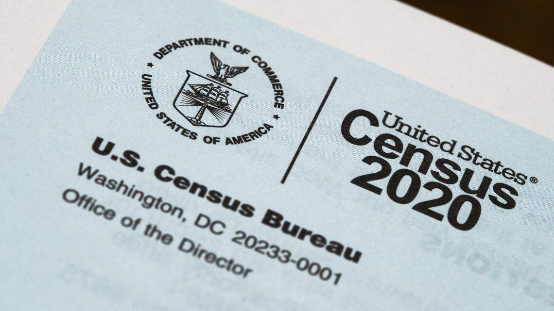 Shown is a 2020 census letter mailed to a U.S. resident, in Glenside, Pa., Thursday, March 19, 2020. (AP Photo/Matt Rourke)