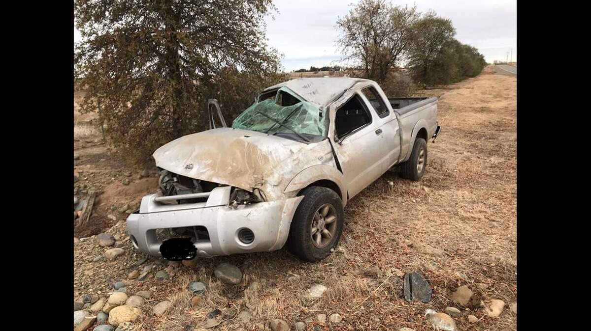 Two people were injured in a pickup truck rollover on Excelsior Road near the Jackson Highway on Saturday afternoon, according to CHP. Alcohol is suspected to be a cause.