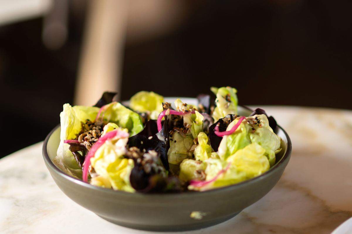The Betty salad is ready to serve at Betty Wine Bar & Bottle Shop earlier this month.