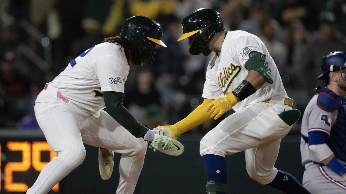 A’s take 1st place with home win as MLB honors Jackie Robinson. ‘Super special’