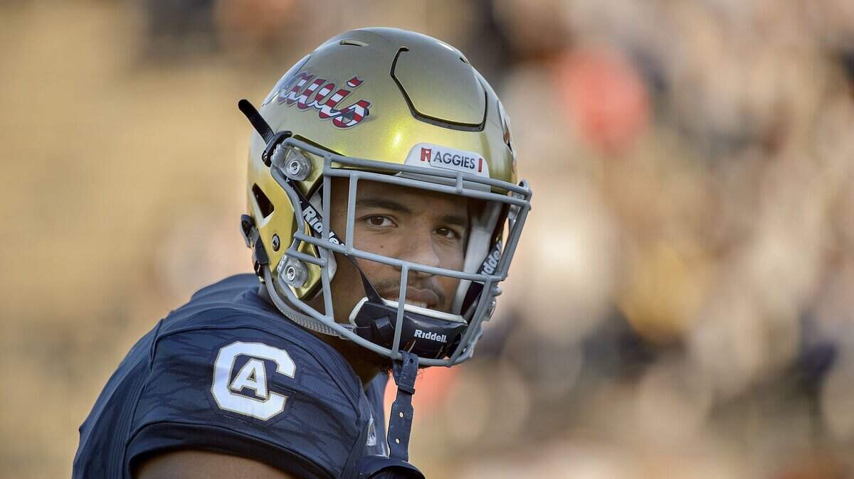 UC Davis wide receiver Keelan Doss (3) during the game between the Aggies and the Southern Utah Thunderbirds at Aggies Stadium in Davis on Nov. 11, 2017.