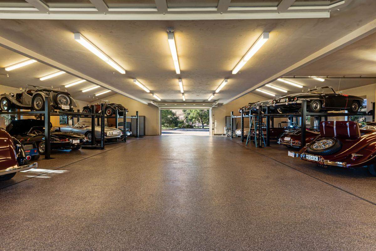 The car barn has room for 20 automobiles.