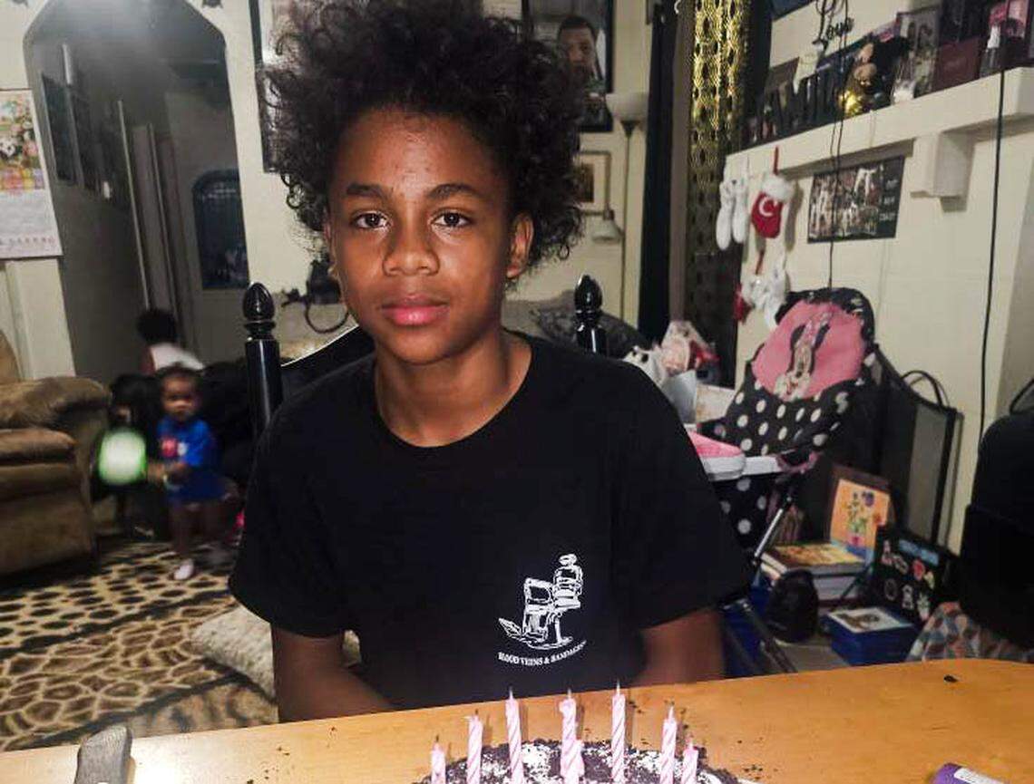 Amari Peterson, 14, shown in an undated family photo, was killed in the mass shooting near Stockton on Saturday.