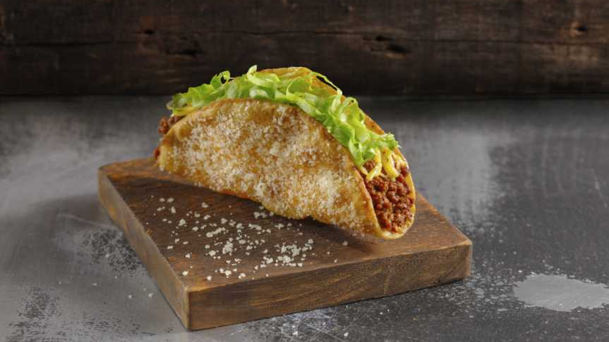 An original ground beef taco from Jimboy’s Tacos.