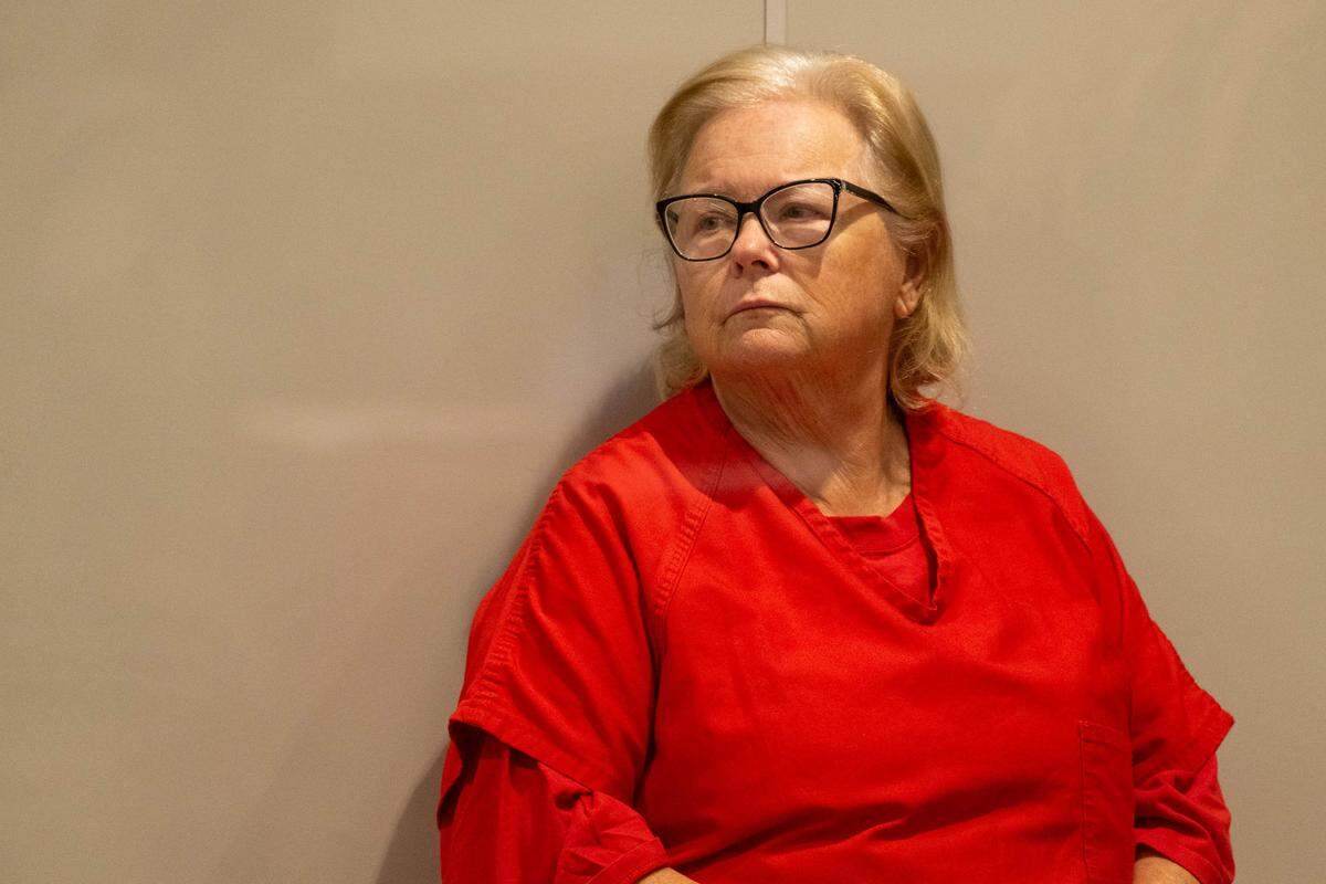 Terry Lynn Lawhead-Steele is arraigned on a felony accessory charge at Placer Superior Court in Roseville on Wednesday. Authorities allege Lawhead-Steele helped her brother, James Lawhead Jr., hide from authorities in connection with a 1991 cold case.