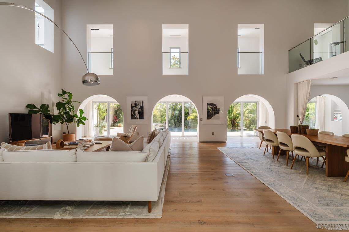 With a media/music room and bar, wine cellar, ping pong room, and expansive garage for a car collection, this home elevates entertaining and leisure to a new level — indoors and out.