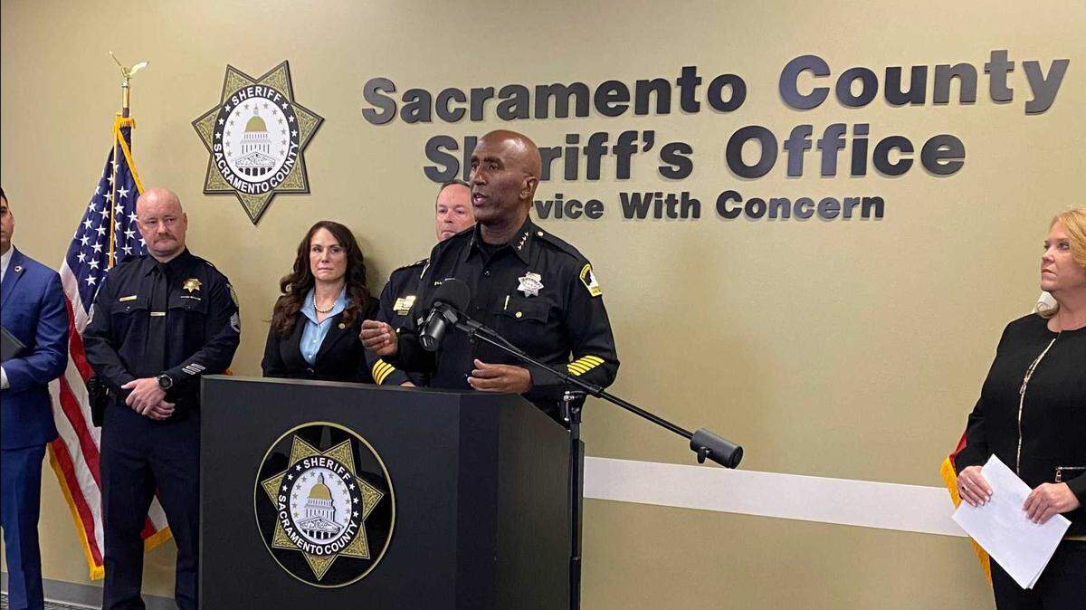 Sacramento County Sheriff Jim Cooper speaks Tuesday about “Operation Monster Mash” in which 12 local men were arrested for allegedly having child porn. “These individuals are the scum of the earth,” Cooper said.