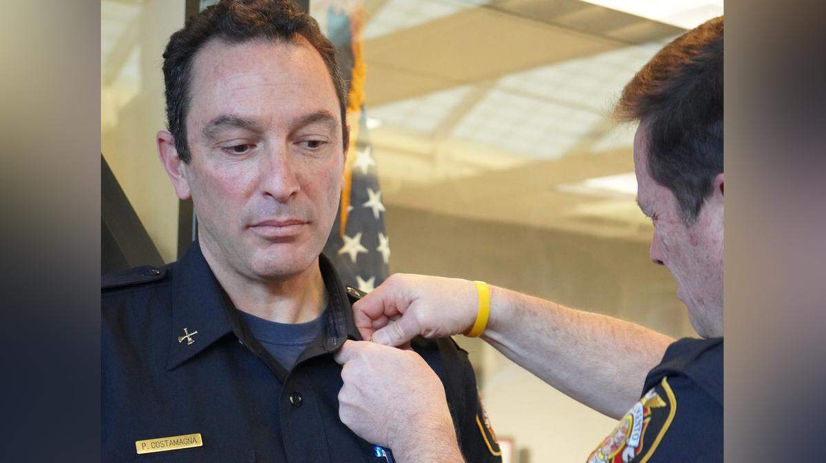 Pat Castamagna is promoted to assistant fire chief of the Sacramento Fire Department in January.